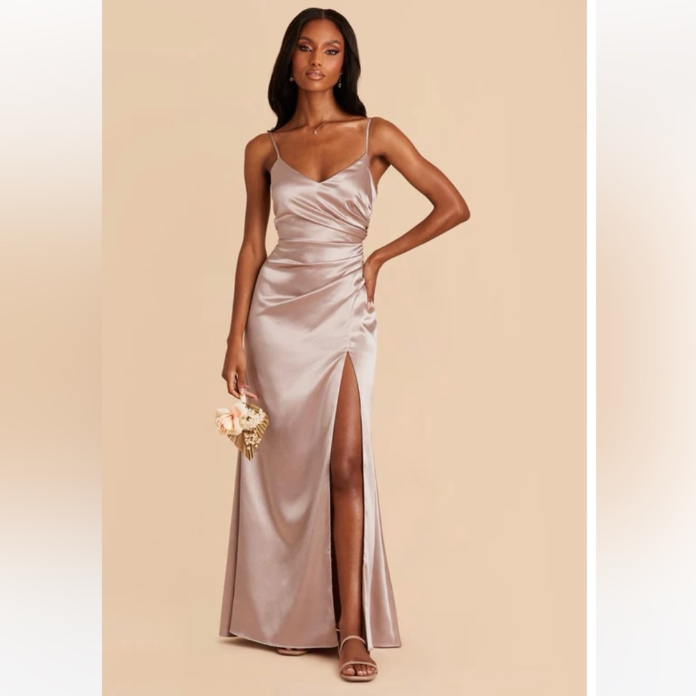Birdy Grey Catherine Shiny Satin Bridesmaid Dress NWT